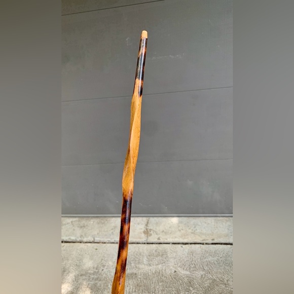 19th Century Antique Twisted Burley Wood Swagger Stick Cane Shillelagh Cudgel - Picture 14 of 14